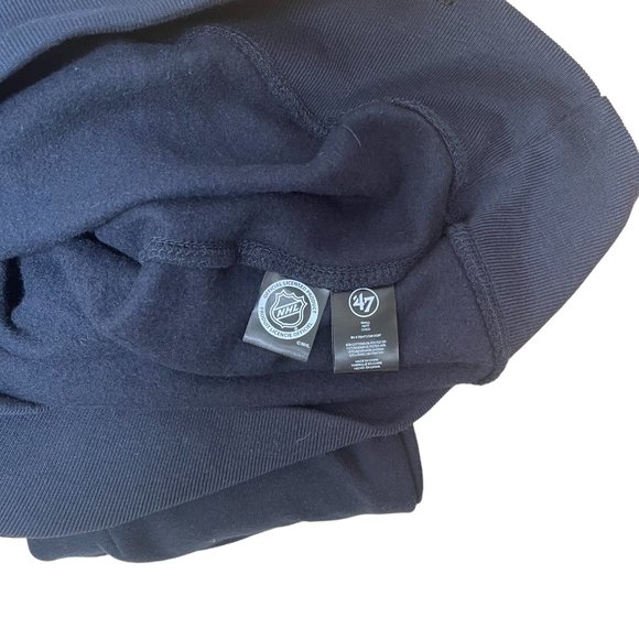 47 Brand Toronto Maple Leafs Blue Half Zip Sweatshirt Unisex Size S - Picture 6 of 8